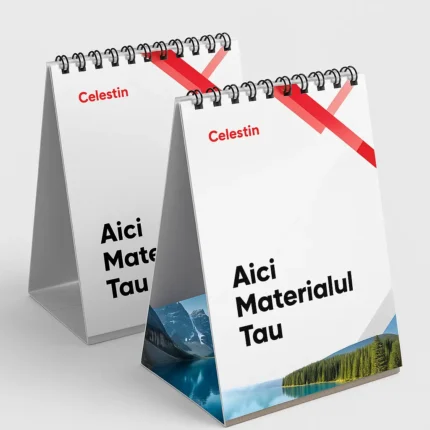 Calendar de birou cu imagini - picior personalizat